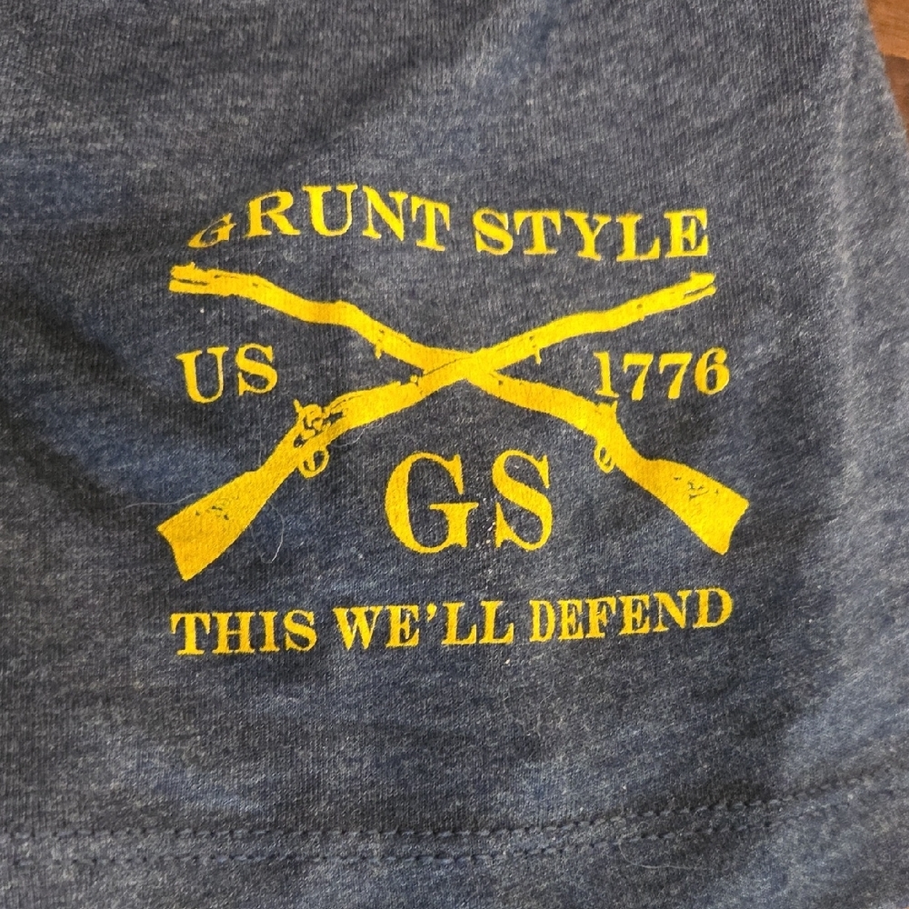 Grunt Style Women's Blue Tee - Whiskey Helps - Picture 4 of 4